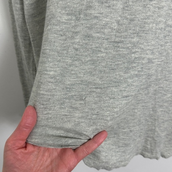 Aritzia Babaton Erin Sweater Grey Size XS Wool Linen Blend Knit Long‎ Sleeve Top - Picture 11 of 13